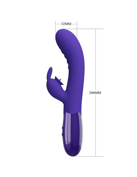 PRETTY LOVE CERBERUS YOUTH VIBRADOR RABBIT VIOLETA