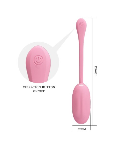 PRETTY LOVE DOREEN HUEVO VIBRADOR RECARGABLE ROSA