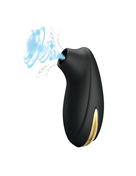 PRETTY LOVE SUCCIONADOR MASAJEADOR DE LUJO RECARGABLE NEGRO