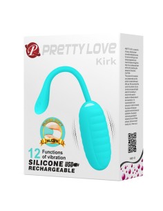 PRETTY LOVE KIRK HUEVO VIBRADOR RECARGABLE VERDE CLARO 2