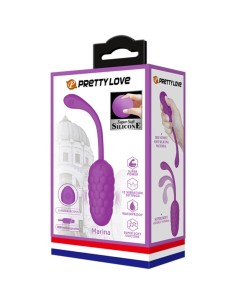 PRETTY LOVE HUEVO VIBRADOR CON TEXTURA MARINA RECARGABLE MORADO 2