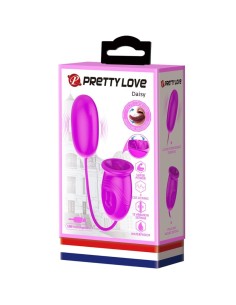 PRETTY LOVE DAISY HUEVO DUAL VIBRADOR RECARGABLE MORADO 2