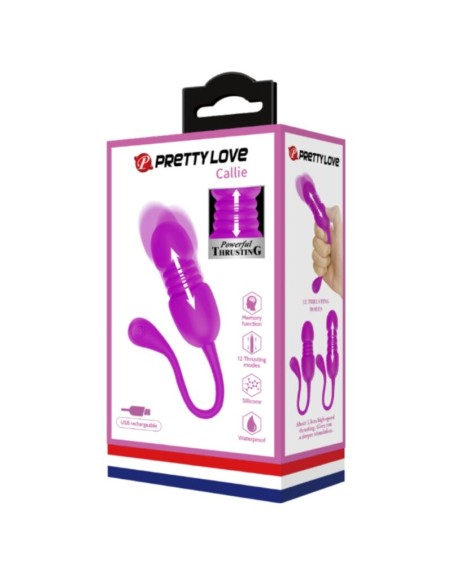 PRETTY LOVE CALLIE HUEVO VIBRADOR RECARGABLE MORADO
