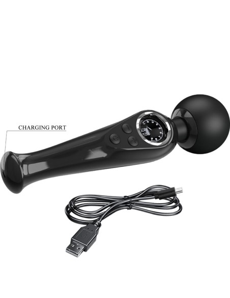 PRETTY LOVE SKYLER VIBRADOR WAND NEGRO PRETTY LOVE SKYLER VIBRADOR WAND NEGRO