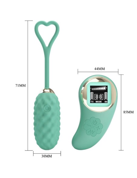 PRETTY LOVE VIVIAN HUEVO VIBRADOR CONTROL REMOTO VERDE