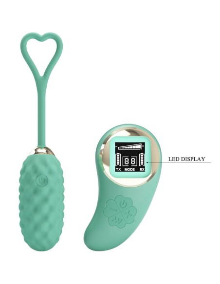PRETTY LOVE VIVIAN HUEVO VIBRADOR CONTROL REMOTO VERDE