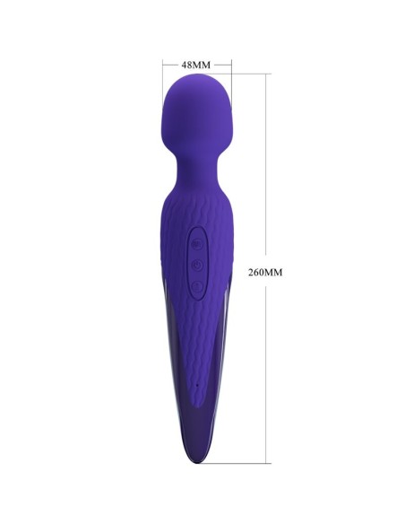 PRETTY LOVE ANTONY YOUTH VIBRADOR WAND EFECTO CALOR VIOLETA