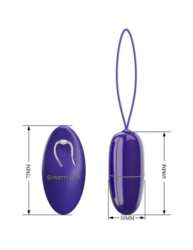 PRETTY LOVE SELKIE YOUTH MINI HUEVO VIBRADOR CONTROL REMOTO VIOLETA