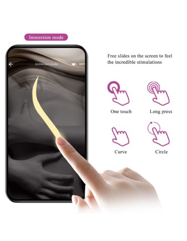 PRETTY LOVE NYMPH HUEVO VIBRADOR CONTROLADO POR APP MORADO