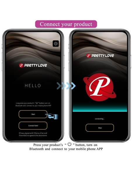 PRETTY LOVE NYMPH HUEVO VIBRADOR CONTROLADO POR APP MORADO