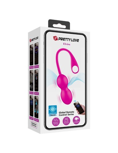 PRETTY LOVE ELVIRA BOLAS VIBRADORAS RECARGABLE ROSA