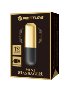 PRETTY LOVE BALA VIBRADOR RECARGABLE DORADO 2