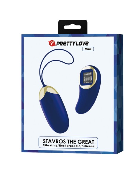 PRETTY LOVE MINA HUEVO VIBRADOR CONTROL REMOTO AZUL