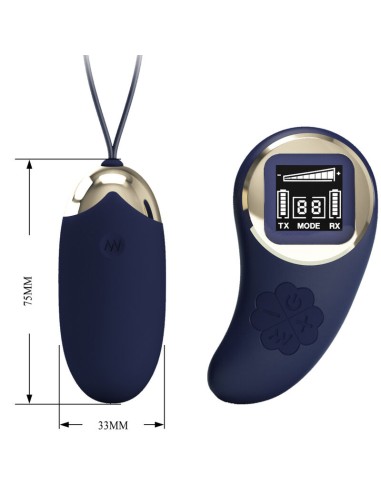 PRETTY LOVE MINA HUEVO VIBRADOR CONTROL REMOTO AZUL