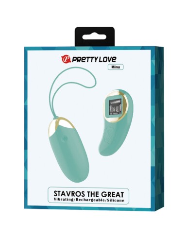 PRETTY LOVE MINA HUEVO VIBRADOR CONTROL REMOTO VERDE
