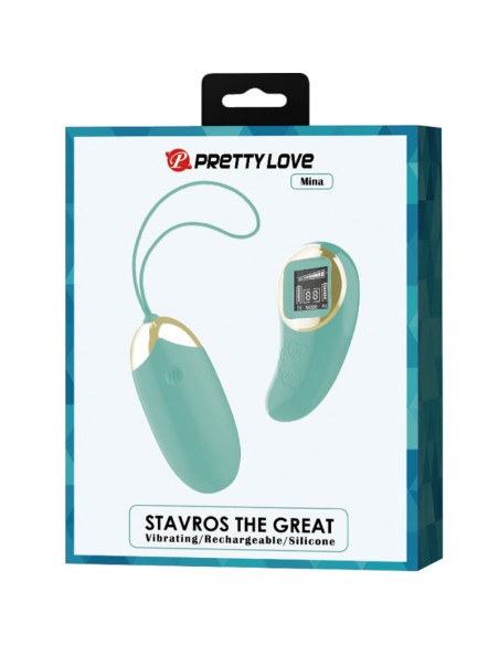 PRETTY LOVE MINA HUEVO VIBRADOR CONTROL REMOTO VERDE