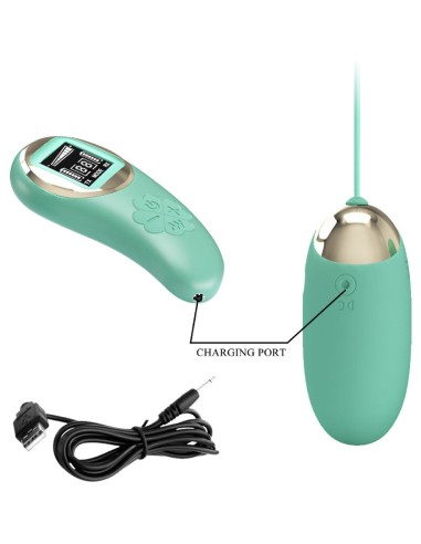 PRETTY LOVE MINA HUEVO VIBRADOR CONTROL REMOTO VERDE