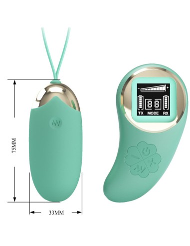 PRETTY LOVE MINA HUEVO VIBRADOR CONTROL REMOTO VERDE