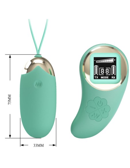PRETTY LOVE MINA HUEVO VIBRADOR CONTROL REMOTO VERDE PRETTY LOVE MINA HUEVO VIBRADOR CONTROL REMOTO VERDE