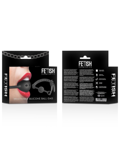 FETISH SUBMISSIVE BONDAGE MORDAZA DE BOLA DE SILICONA TRANSPIRABLE 2