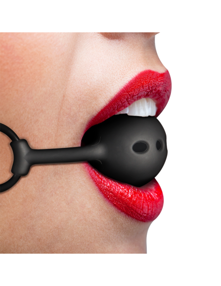 FETISH SUBMISSIVE BONDAGE MORDAZA DE BOLA DE SILICONA TRANSPIRABLE