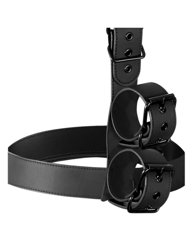 FETISH SUBMISSIVE BONDAGE CONJUNTO DE SUJECION PARA EL CUERPO DE CUELLO Y MUNEQUERAS