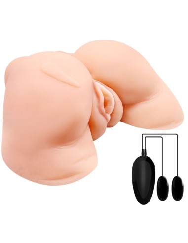 CRAZY BULL VAGINA Y ANO CON MALLA REALISTA CON VIBRACION