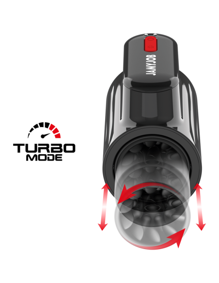 JAMYJOB VORTEX MASTURBADOR TURBO CON EMPUJE Y ROTACION 360 UP AND DOWN