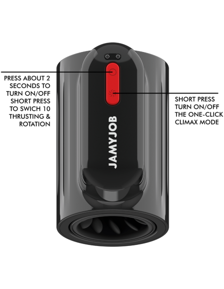 JAMYJOB VORTEX MASTURBADOR TURBO CON EMPUJE Y ROTACION 360 UP AND DOWN