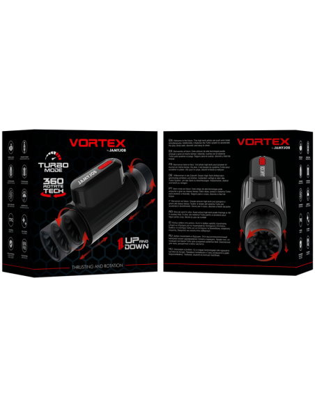 JAMYJOB VORTEX MASTURBADOR TURBO CON EMPUJE Y ROTACION 360 UP AND DOWN