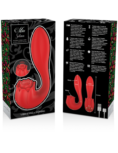 MIA SELENA ESTIMULADOR VIBRATING TAPPING ROJO
