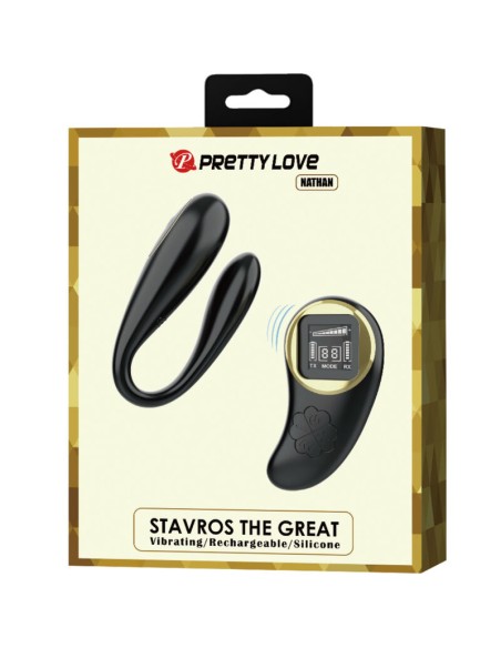PRETTY LOVE NATHAN VIBRADOR DOBLE PLACER CONTROL REMOTO