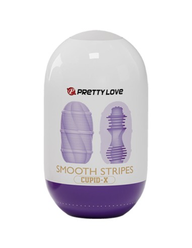 PRETTY LOVE HUEVO MASTURBADOR SMOOTH STRIPES CUPID