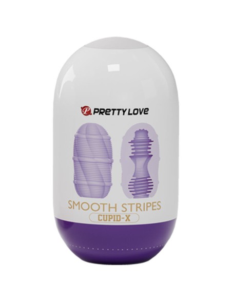 PRETTY LOVE HUEVO MASTURBADOR SMOOTH STRIPES CUPID