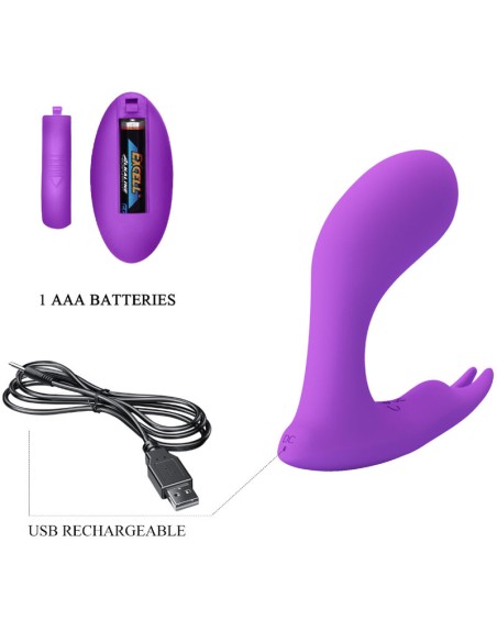 PRETTY LOVE IDABELLE VIBRATION PULSATION CONTROL REMOTO VIOLETA
