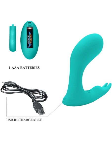PRETTY LOVE IDABELLE VIBRATION PULSATION CONTROL REMOTO AZUL