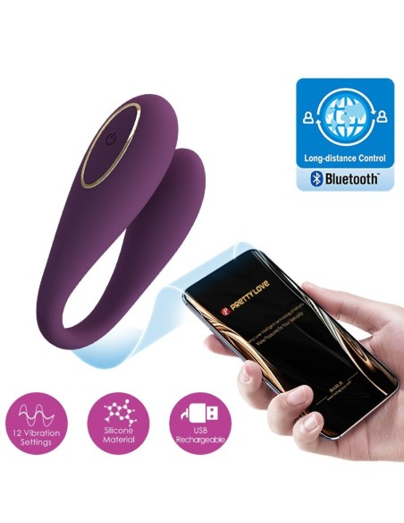 PRETTY LOVE AUGUST VIBRADOR DOBLE PLACER GLOBAL REMOTE