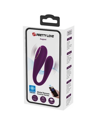 PRETTY LOVE AUGUST VIBRADOR DOBLE PLACER GLOBAL REMOTE