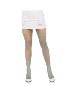 LEG AVENUE PANTIMEDIAS REJILLA LYCRA AZUL