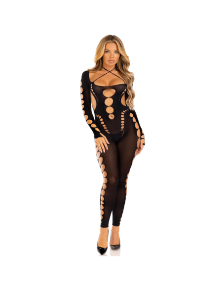 LEG AVENUE BODYSTOCKING TOBILLO RECKLESS AZUL