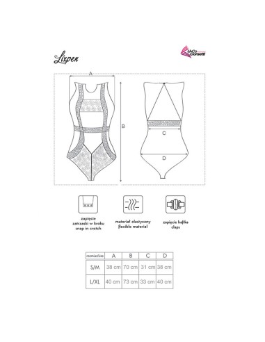 LIVCO CORSETTI FASHION LIXPEN LC 90612 BODY NEGRO