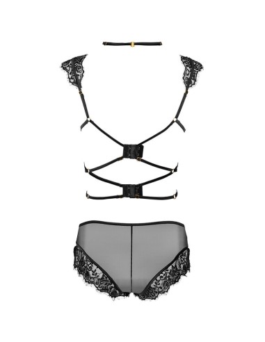 LIVCO CORSETTI FASHION PALMENOM LC 90614 SUJETADOR PANTY NEGRO