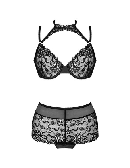 LIVCO CORSETTI FASHION LINERA FOR THE SENSES COLLECTION SUJETADOR PANTY NEGRO