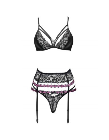 LIVCO CORSETTI FASHION SNEHANA LC 90443 SUJETADOR LIGUERO PANTY NEGRO