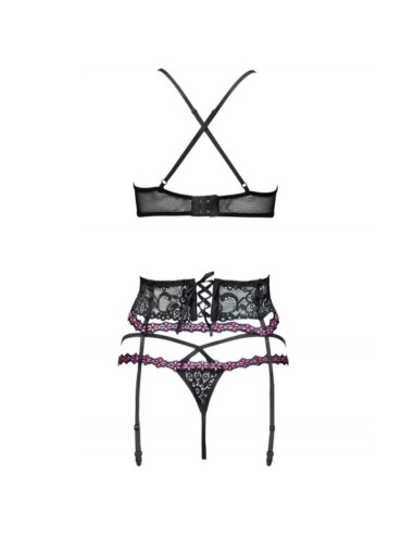 LIVCO CORSETTI FASHION SNEHANA LC 90443 SUJETADOR LIGUERO PANTY NEGRO