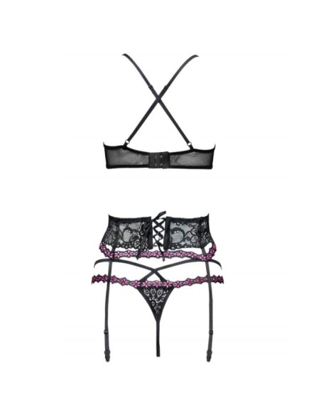LIVCO CORSETTI FASHION SNEHANA LC 90443 SUJETADOR LIGUERO PANTY NEGRO