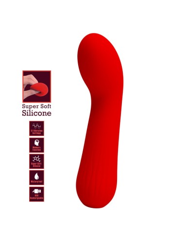 PRETTY LOVE FAUN VIBRADOR RECARGABLE ROJO