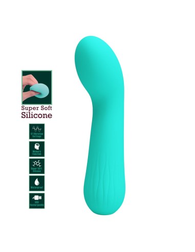 PRETTY LOVE FAUN VIBRADOR RECARGABLE VERDE AGUA
