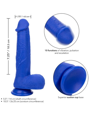 ADMIRAL CAPTAIN DILDO REALISTICO VIBRADOR AZUL