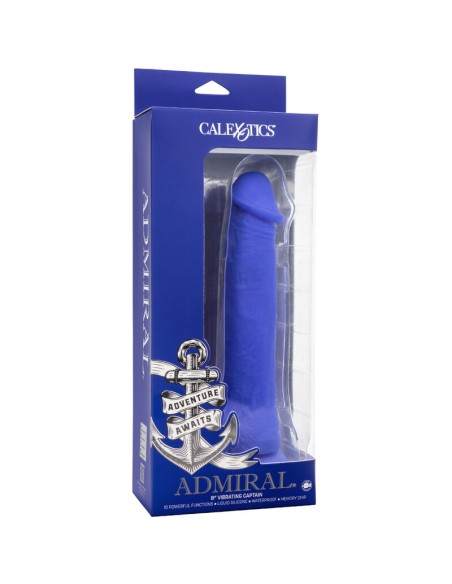 ADMIRAL CAPTAIN DILDO REALISTICO VIBRADOR AZUL